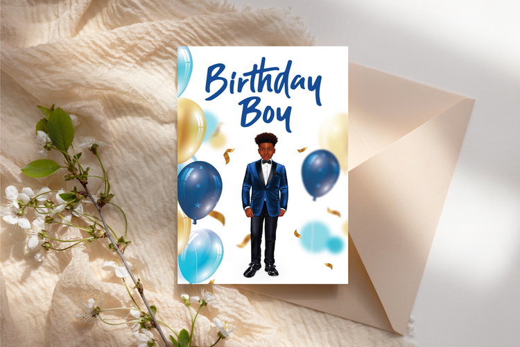 Young Black Boy Birthday