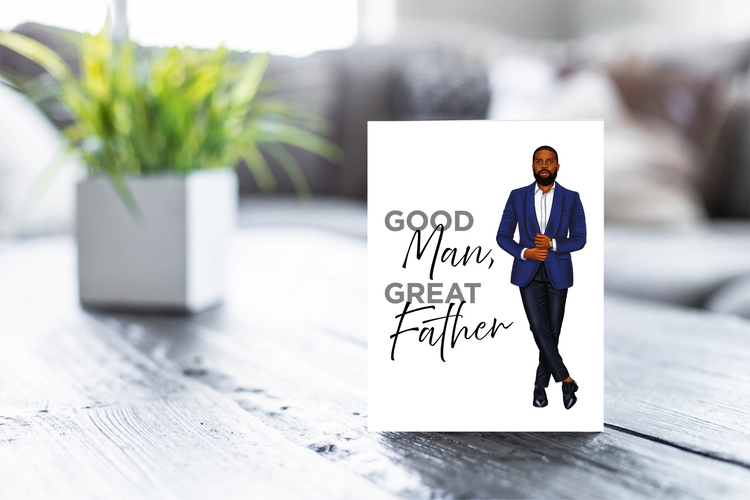 Black Man Father's Day Card