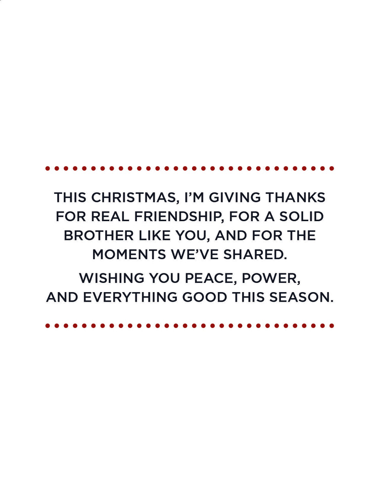 Merry Christmas Brother – Sophisticated Christmas Greeting Card