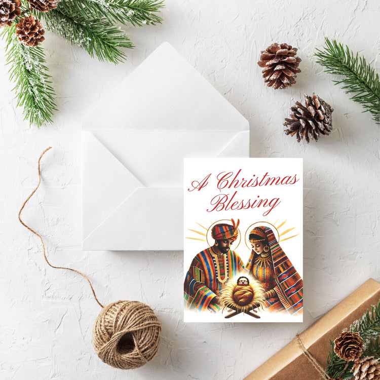 A Christmas Blessing – African American Nativity Greeting Card
