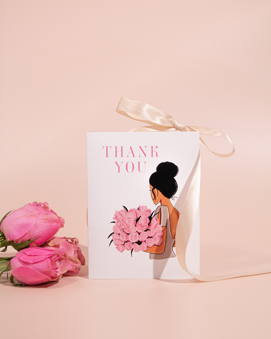 Black Woman Thank You Card