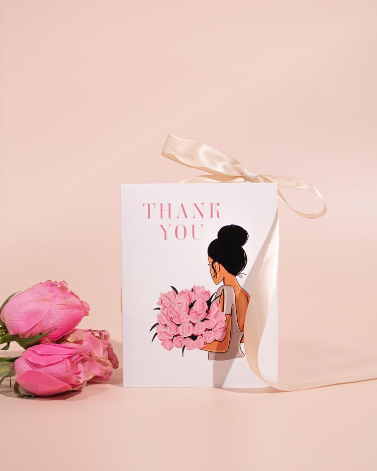 Black Woman Thank You Card