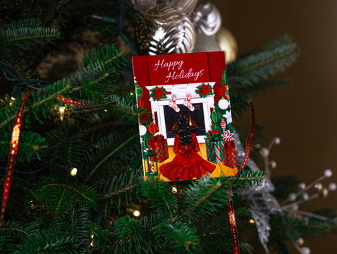 Black Woman Christmas Card