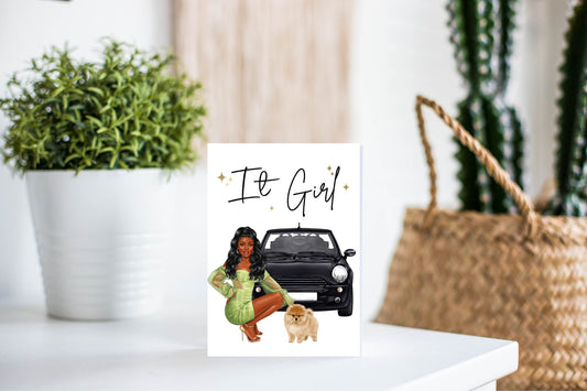 It Girl Greeting Card | Bold, Confident, Unapologetically Her