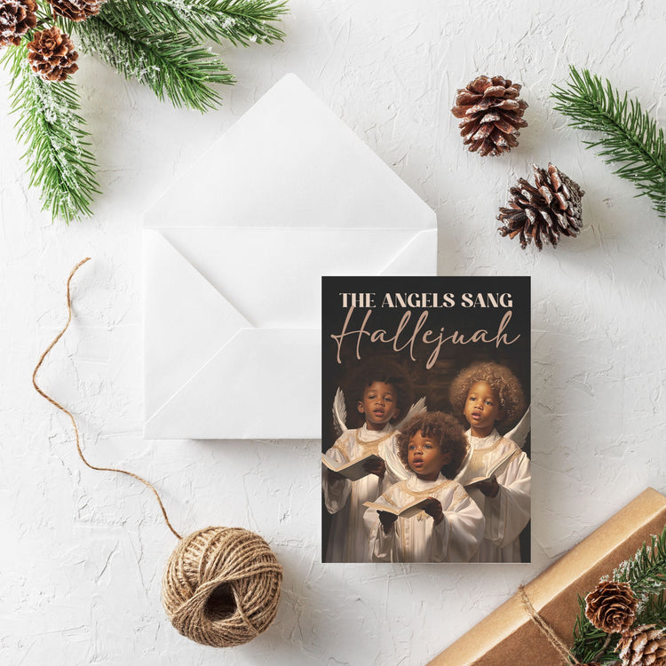 The Angels Sang Hallelujah – African American Angelic Youth Choir Greeting Card