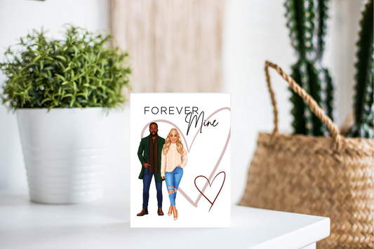 Interracial Valentine's Day Card