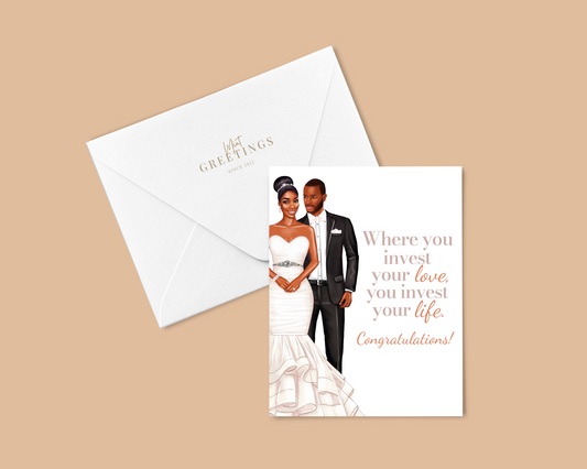 Black Love - Wedding Congratulations